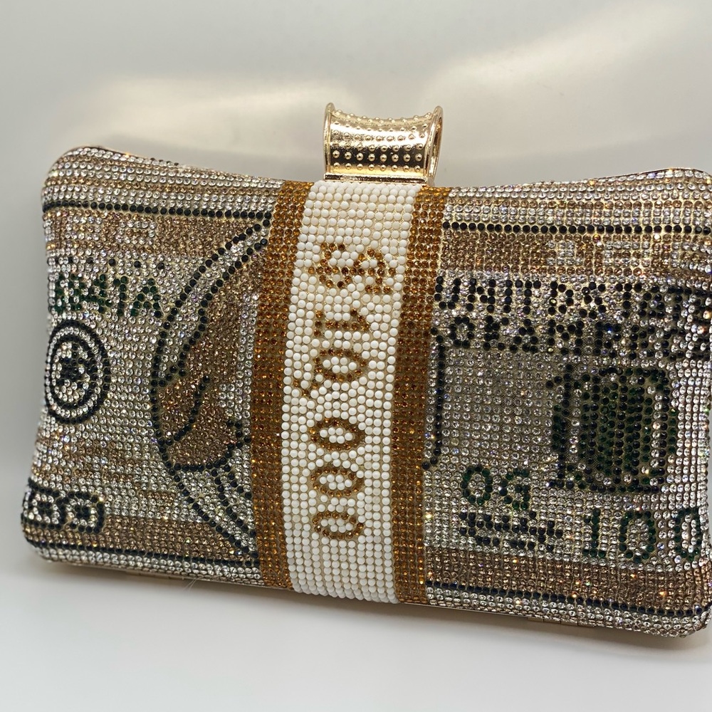 $10,000 gold diamond clutch